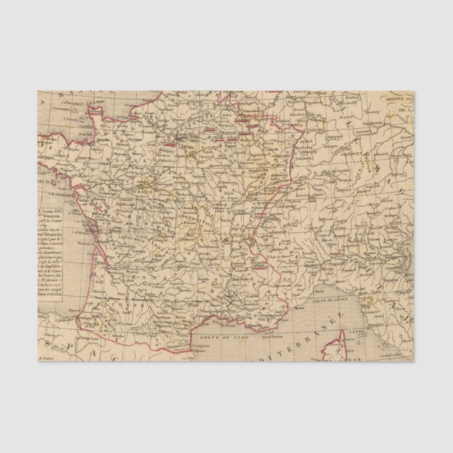 Papel De Seda La Francia 1774 un 1793 (Anverso)