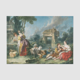 Papel De Seda La Fuente del Amor de Francois Boucher