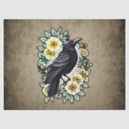 Papel De Seda La gracia y la elegancia del cuervo.