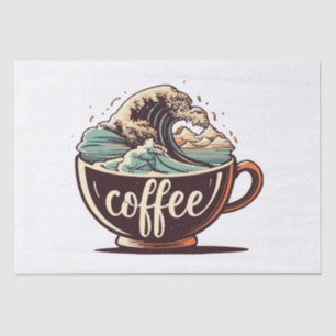 Papel De Seda La Gran Ola De Café