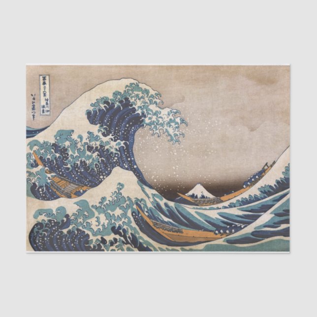 Papel De Seda La gran ola de Kanagawa (Anverso)