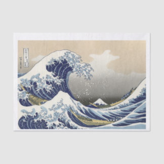 Papel De Seda La Gran Ola de Kanagawa de Hokusai (1760-1849) 