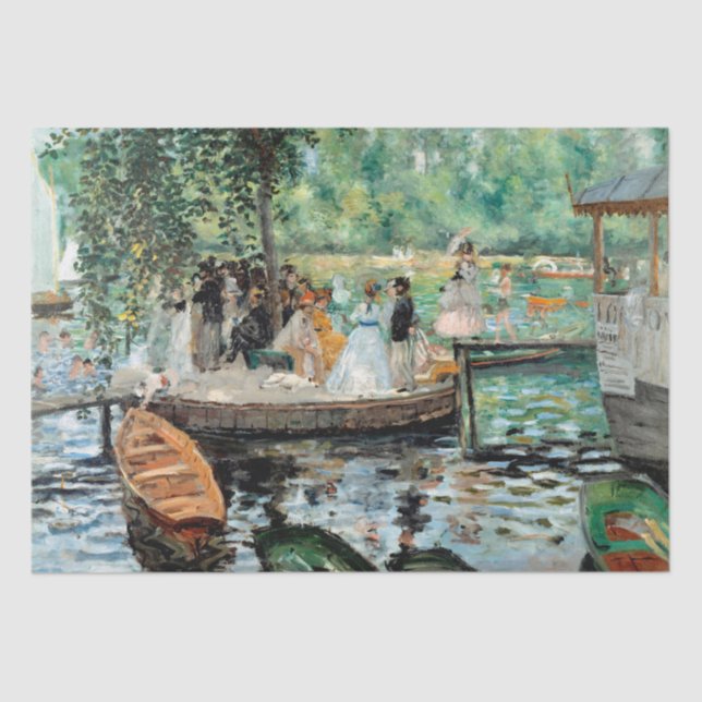 Papel De Seda La Grenouillere por Renoir, chic y desagradable (Anverso)