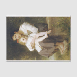 Papel De Seda La hermana mayor (por William Bouguereau)