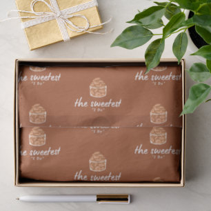 Papel De Seda La 'I Do' Más Dulce Boda Marrón y Blanco