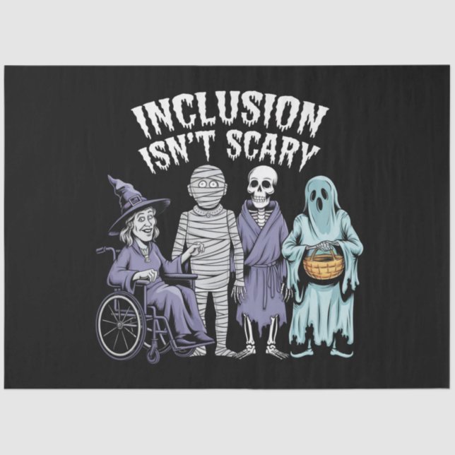 Papel De Seda La inclusión divertida no es miedo profesor Hallow (Anverso)