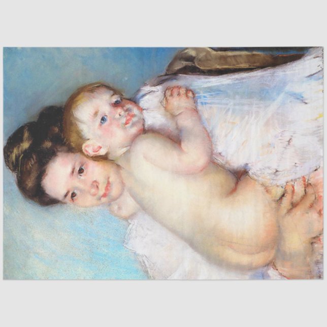 Papel De Seda La joven madre, Cassatt (Anverso)