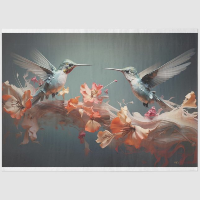 Papel De Seda La libélula fluye sobre la descomposición de las f (Anverso)