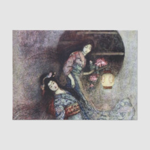 Papel De Seda “La linterna de peonía” de Warwick Goble
