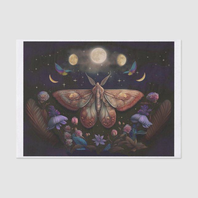 Papel De Seda La luna llena de flores de Michelle (Anverso)