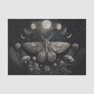Papel De Seda La luna revoloteando de Michelle, magnífica polill