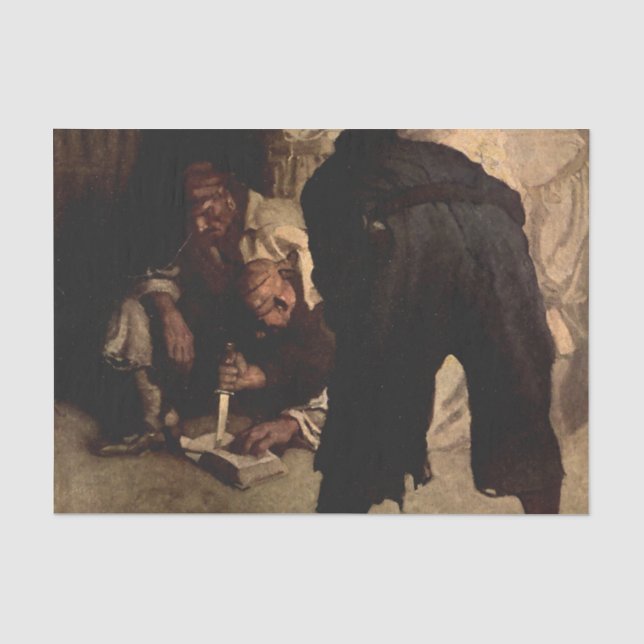 Papel De Seda “La mancha negra” de NC Wyeth de “La isla del teso (Anverso)
