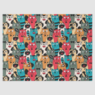 Papel De Seda La multitud de gatos