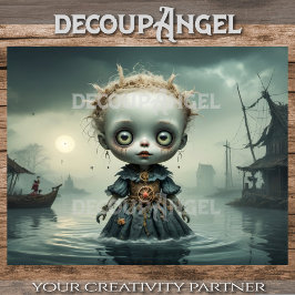 Papel De Seda La muñeca del deshielo de la aldea ahogada