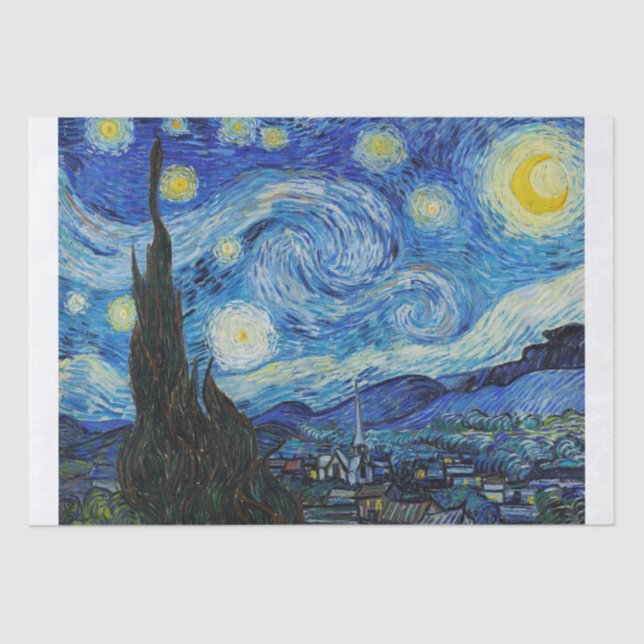 PAPEL DE SEDA: LA NOCHE DE LA ESTANCIA: VAN GOGH (Anverso)