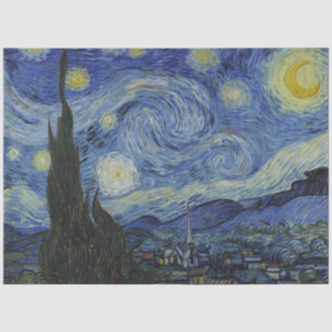 Papel De Seda La noche estrellada (Vincent van Gogh) (arte famos