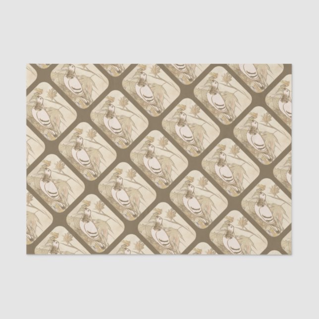 Papel De Seda La paloma en el bosque (Anverso)