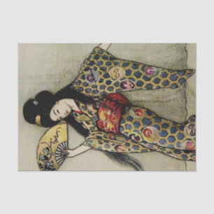 Papel De Seda “La Peineta Dorada” de Warwick Goble