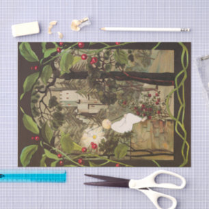 Papel De Seda La pequeña princesa en el bosque