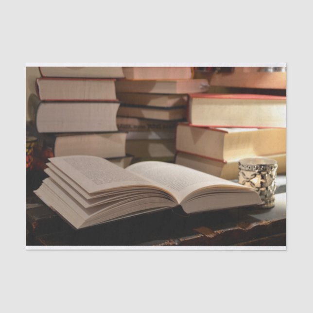 Papel De Seda La pila de libro de TBR (Anverso)