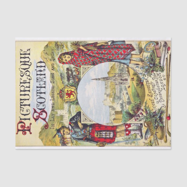 Papel De Seda La pintoresca Escocia (Anverso)