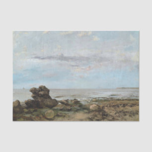 Papel De Seda La playa de Trouville, Gustave Courbet