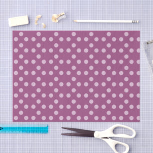 Papel De Seda La polka da ciruela y lilac