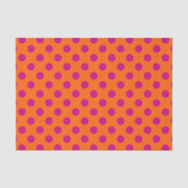 Papel De Seda La polka de Fuchsia da puntapiés al naranja