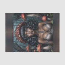 La reina del hongo afroamericana