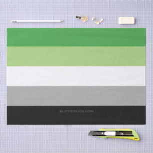 Papel De Seda La romántica bandera del orgullo de SlipperyJoe ob