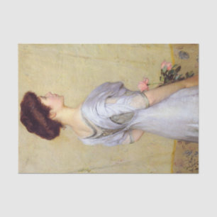 Papel De Seda La rosa rosa por Lilla Cabot Perry
