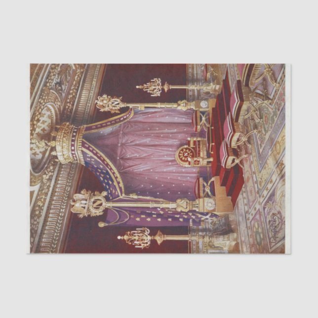 Papel De Seda La Salle du Trone en el Palacio de Edwin Foley (Anverso)