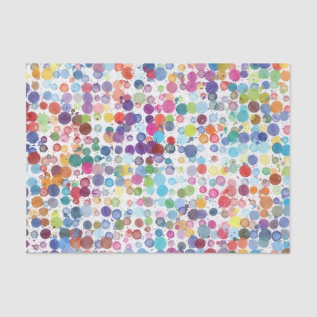 Papel De Seda La salpicadura de la pintura salpica (Anverso)