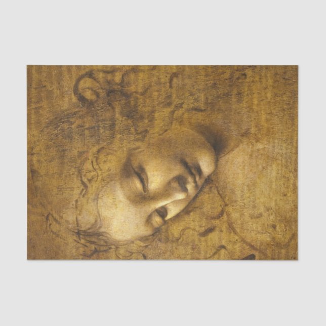 Papel De Seda La Scapigliata, 1508 by Leonardo da Vinci (Anverso)