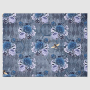 Papel De Seda La Serie Abeja Azul Diseño 1
