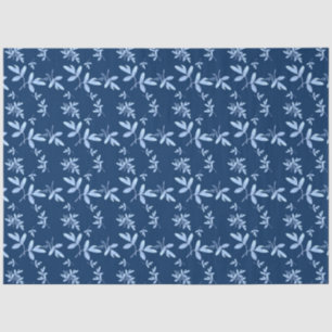 Papel De Seda La Serie Acuarela Azul Diseño 5