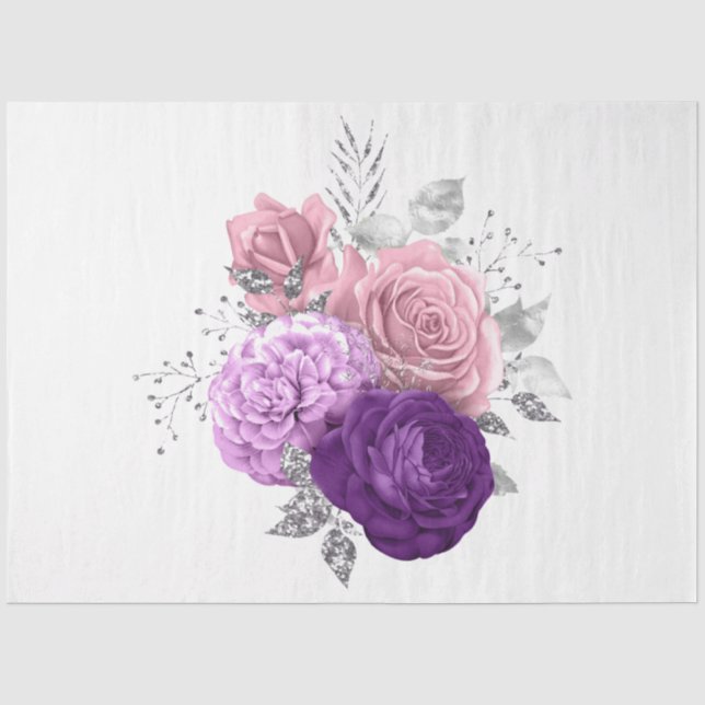 Papel De Seda La Serie Bouquet Diseño 157 (Anverso)