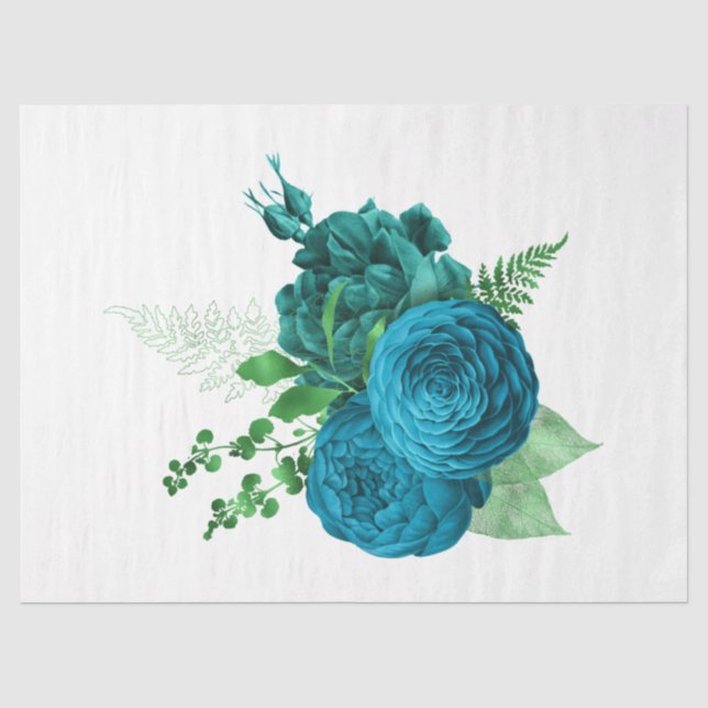 Papel De Seda La Serie Bouquet Diseño 45 (Anverso)