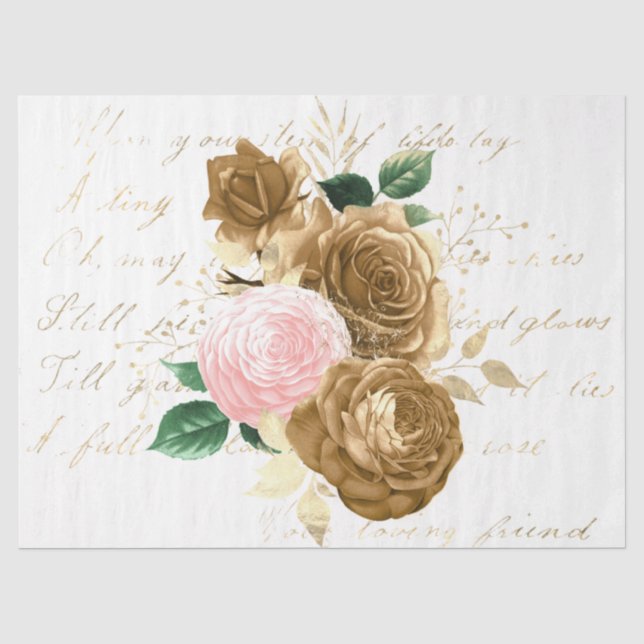 Papel De Seda La Serie Bouquet Diseño 88 (Anverso)