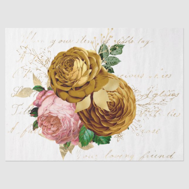 Papel De Seda La Serie Bouquet Diseño 89 (Anverso)