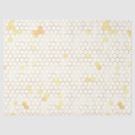 Papel De Seda La serie de abejas rosadas y doradas Diseño 6