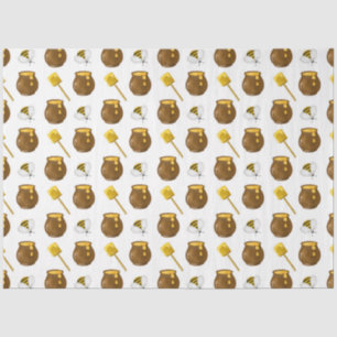 Papel De Seda La Serie de la Abeja y la Miel Diseño 7