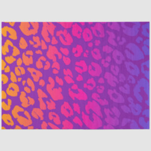 Papel De Seda La Serie del Leopardo Multicolor Diseño 8