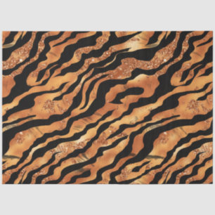Papel De Seda La Serie Diseño #2 del Tigre Brillante
