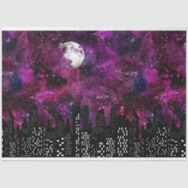 Papel De Seda La Serie Diseño de horizonte estrellado 7