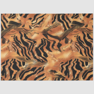 Papel De Seda La serie Glitter Tiger Diseño #10