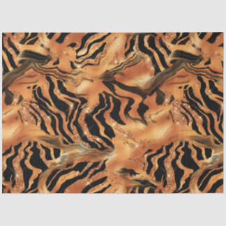 Papel De Seda La serie Glitter Tiger Diseño #10
