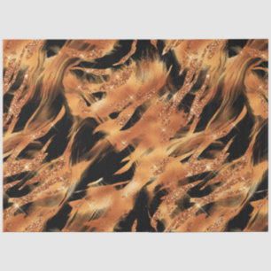 Papel De Seda La Serie Glitter Tiger Diseño #5