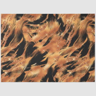 Papel De Seda La Serie Glitter Tiger Diseño #5