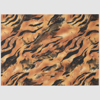 Papel De Seda La Serie Glitter Tiger Diseño #9